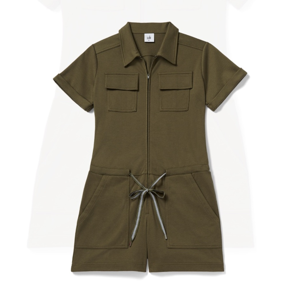 Cabi Squad Romper style #6592 size Small Olive green